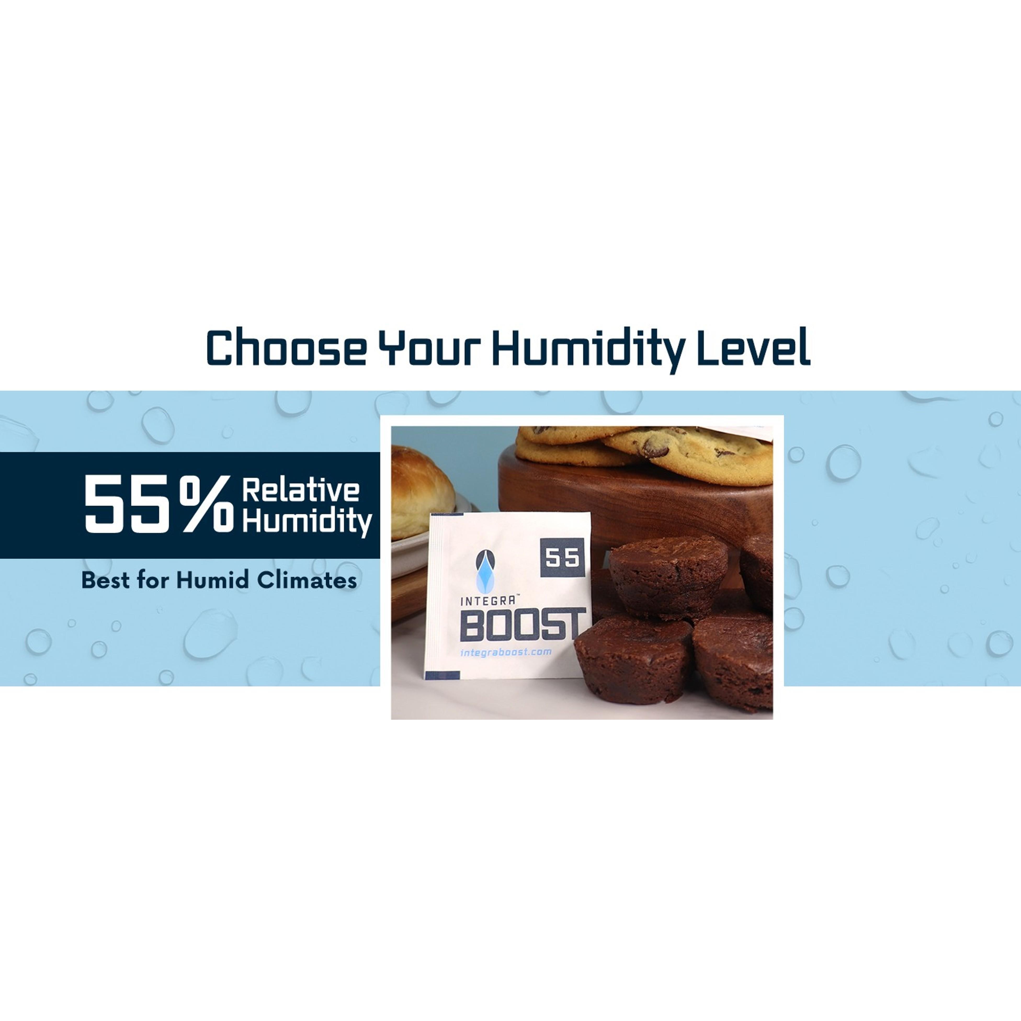 Integra Boost 62% RH, 2 Way Humidity Control Packs – 8g Size for Storing Up to 1oz – Pack of 6 Moisture Absorbers for Small Jars & Containers – Humidifier Packets for Herbs & Spices in Resealable BagGift