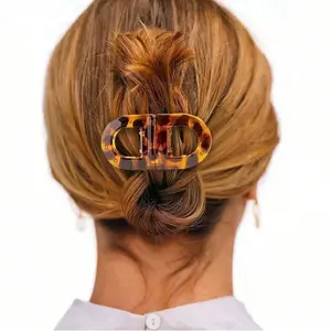 Women's Strong Anti-Slip Magnetic Clip in Claw Hair Clip, Ponytail Claw Clip, No Residue, Suitable for Home and Travel, Easy Women's Hairstyle Accessory