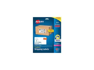 Avery Printable Blank Shipping Labels, 2.5" x 4", White, 200 Labels, Laser Printer, Permanent Adhesive (5816)