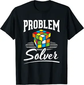 Speed Cubing Math Cuber Problem Solver Puzzle Cube T-Shirt - Viqarfaroo Shop 76B0CFYPMV5D