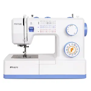 FEIYUE FYe370 Sewing Machine with Multiple Needle Positions, Energy Saving Servo Motor, Heavy Duty & Portable, 34 Built-in Stitches, Speed Control, Easy to Use, Great for Beginners
