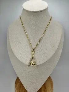 Vivandi Baseball Bat Pendant Necklace