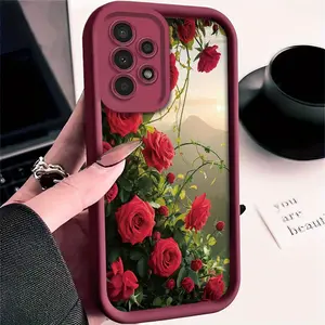 Stylish And Elegant Phone Case Featuring Beautiful And Luxurious Rose Patterns, Designed for Various forSamsung Galaxy S26 S25 S24 S23 S22 S21 Fe Plus Ultra A13 A14 A15 A16 A17 A33 A34 A35 A36 A52 A53 A54 Note20, Durable, Shockproof,Fashionable Design