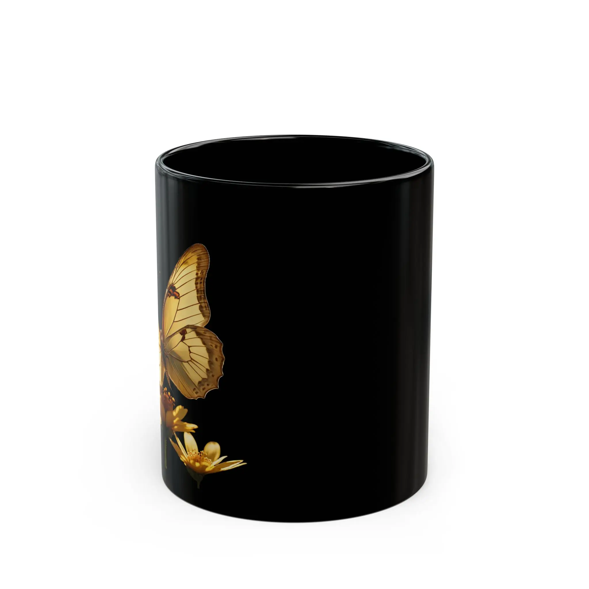 Custom Black Ceramic Mug — Personalized Photo & Logo Coffee Cup (11oz & 15oz)