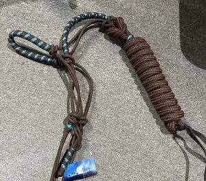 Classic Equine Two-Tone Rope Halter with 8' Lead