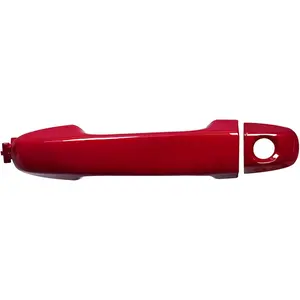 Front Left Drive Exterior Door Handle Compatible with Toyota Camry 2012 2013 2014 2015 2016 2017, 69211-06090-D0, Red Painted Color