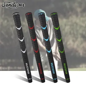 WUDAY  Small/Medium Golf Club Grip Set (13-Pack) - Anti-slip and Shock-absorbing with Thumbprint Texture Design Soft  Golf Grips. professional Non-Slip Jumbo golf accessories Blue Anti-Slip Golf Club Grip Set natural rubber