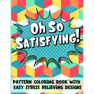 Coloring Book: Satisfying Patterns and Easy Geometric Designs for Kids, Teens, Adults and Seniors for Relaxation and Stress Relief Paperback – August 9, 2023