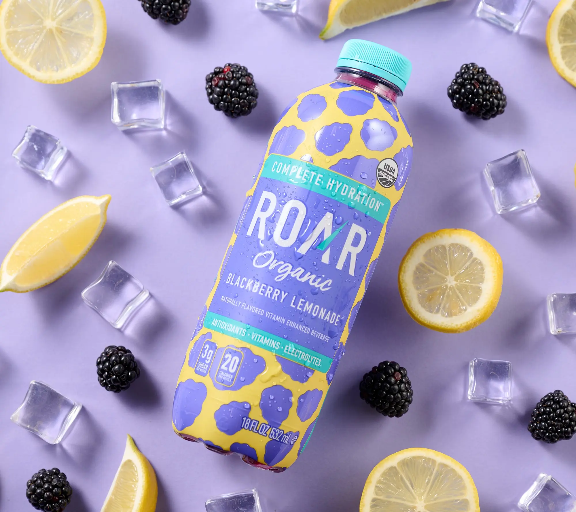 Roar Organic 12 Bottle Vitamin and Electrolyte Beverage Roar Organic 12 Bottle Vitamin and Electrolyte Beverage