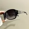 Punk Fashion Glasses with Metal Hinges, Elegant Frame Legs with Floral Patterns, Trendy Decorative Eyewear for Men and Women, Trendy Styling Punk Style Sunglasses