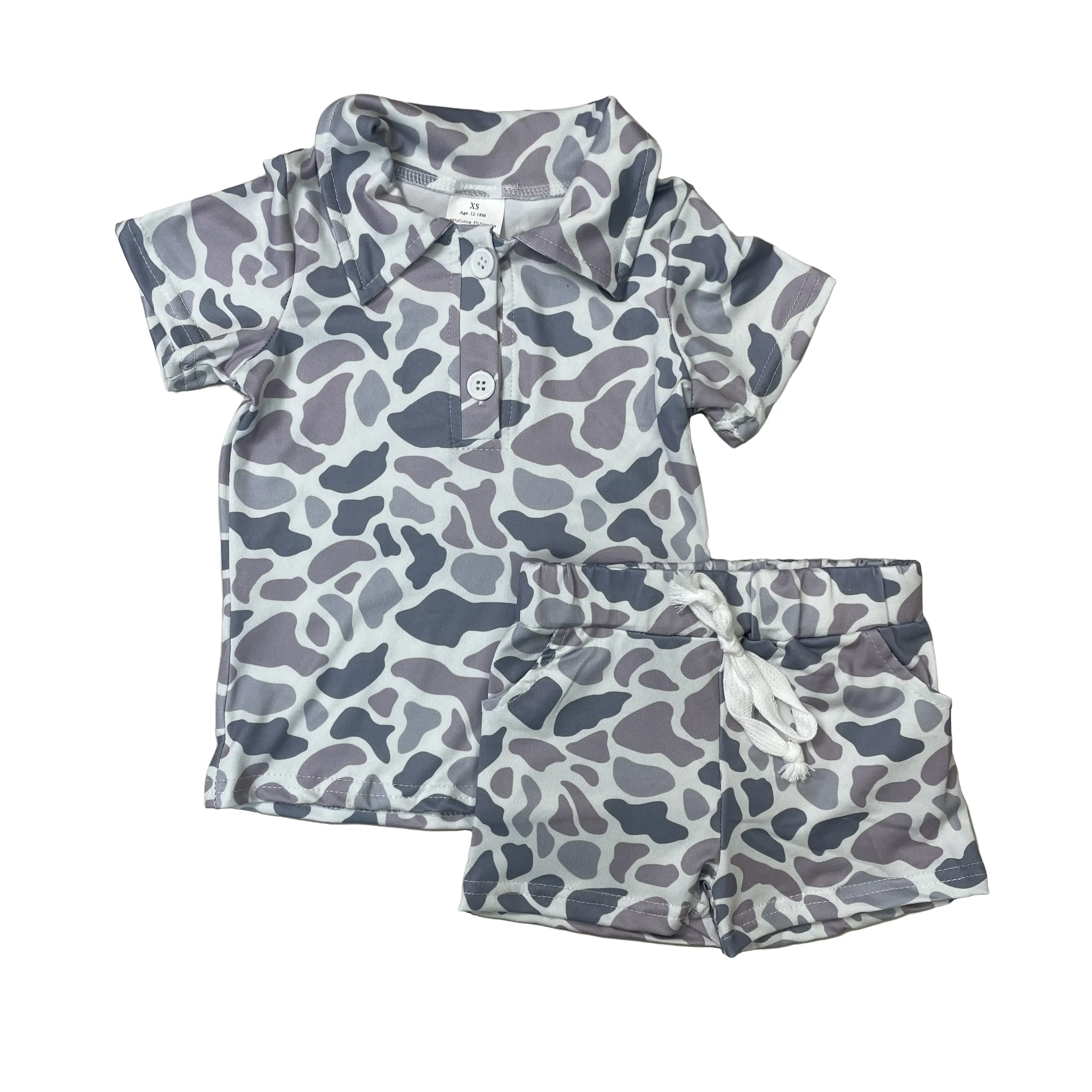 Boy Summer Outfit Boy Camo Shorts Set Hunting Clothing Set Summer Clothes