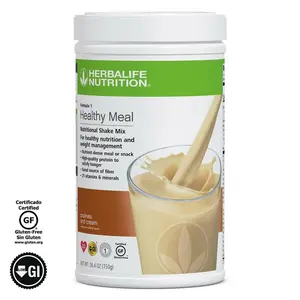 Herbalife Formula 1 Healthy Meal Nutritional Shake Mix Pralines & Cream 750g Gluten Free Daily Nutrition Wellness Routine with Essential Vitamins & Minerals Protein Blend from Soy and Dairy Sources - Flavor - Taffy, Beverage