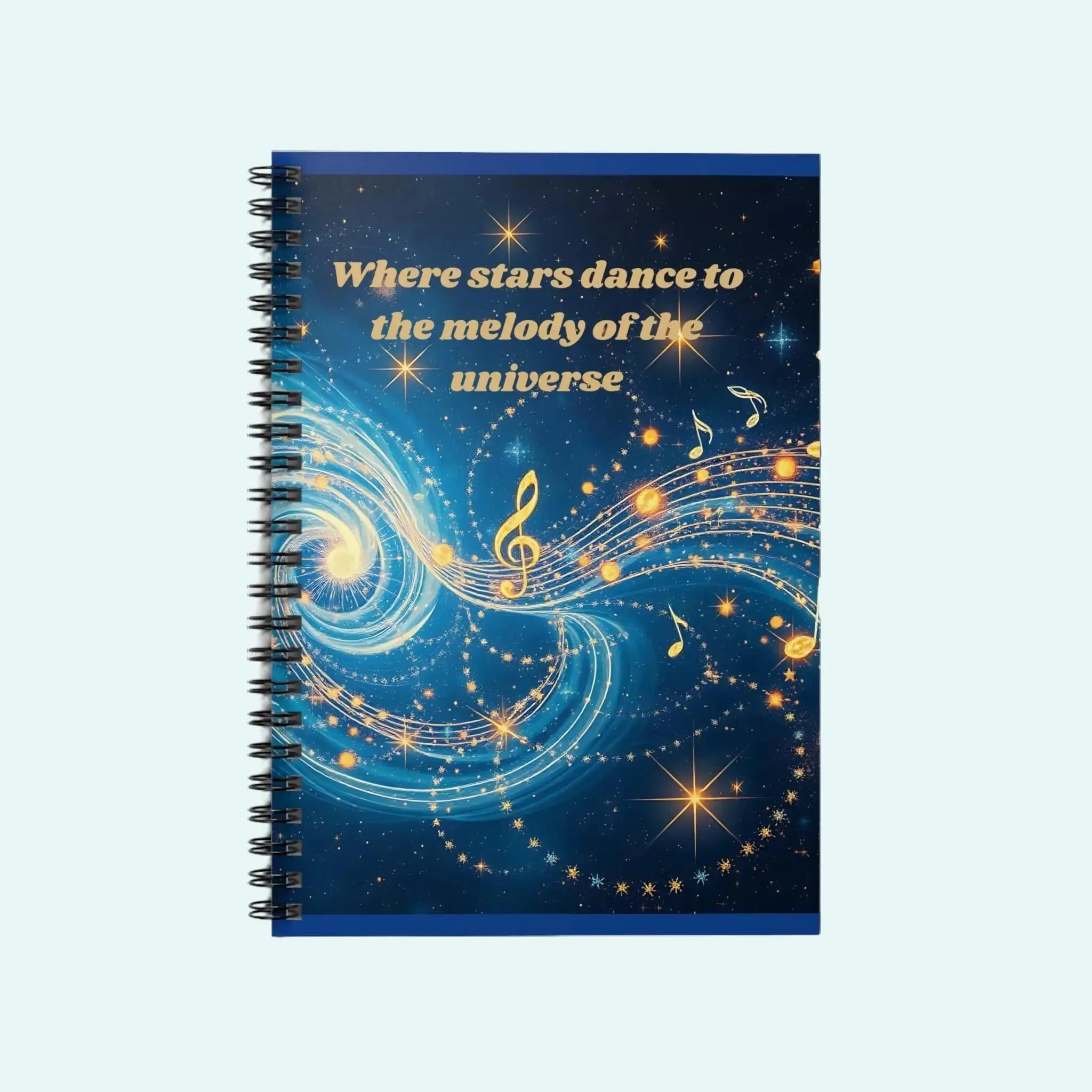 Starry Notebook, Celestial Journal, Galaxy Planner, Cosmic Diary, Space Stationery, Where The Stars Dance Notebook - Ruled Line