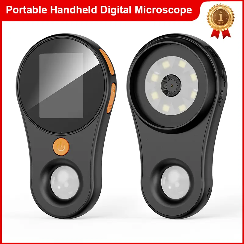 INSKAM 2.0 Inch Portable Handheld Magnifying Glass with 500x Magnification, 200W Pixel, Built-in 8 LEDs, Compatible with Windows & Mac OS
