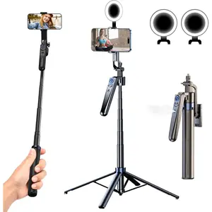 Auto   Selfie Stick Tripod for  with Light,360 Rotation That Follows Your Movement, Phone Camera Tripod Stand with Remote for Content Creator Vlog Live Stream Video Recording