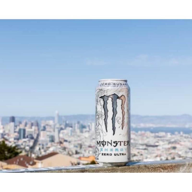 Monster Energy Zero Ultra Sugar Free Energy Drink 16 Ounce (Pack of 15) - Sport Beverage