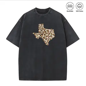 Washed T-shirt Texas Leopard Shirt, Texas T-Shirt, Texas Pride, Womens Shirt, TX Shirt, Texas Girl Shirt, Vintage Graphic Tee, Texas Love Shirt, leopard