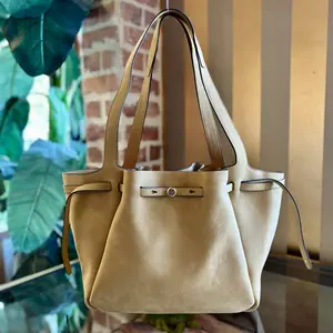 Pre-owned Tory Burch suede Shoulder Bags Tan Romy Tote