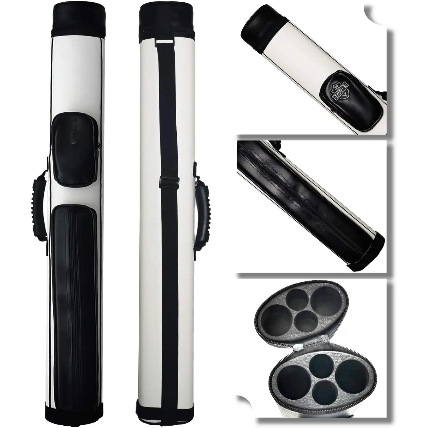 2x2 Hard cue case Oval Pool Cue Billiard Stick Carrying Case 2x2 Hard cue case Oval Pool Cue Billiard Stick Carrying Case
