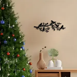 1pc Rustic Metal Moon & Pine Tree Wall Art, Farmhouse Crescent Moon Statue Mural, Perfect for Cabin & Living Room, Christmas Decor, Ideal Gift for Rustic Decor Lovers, Durable Metal