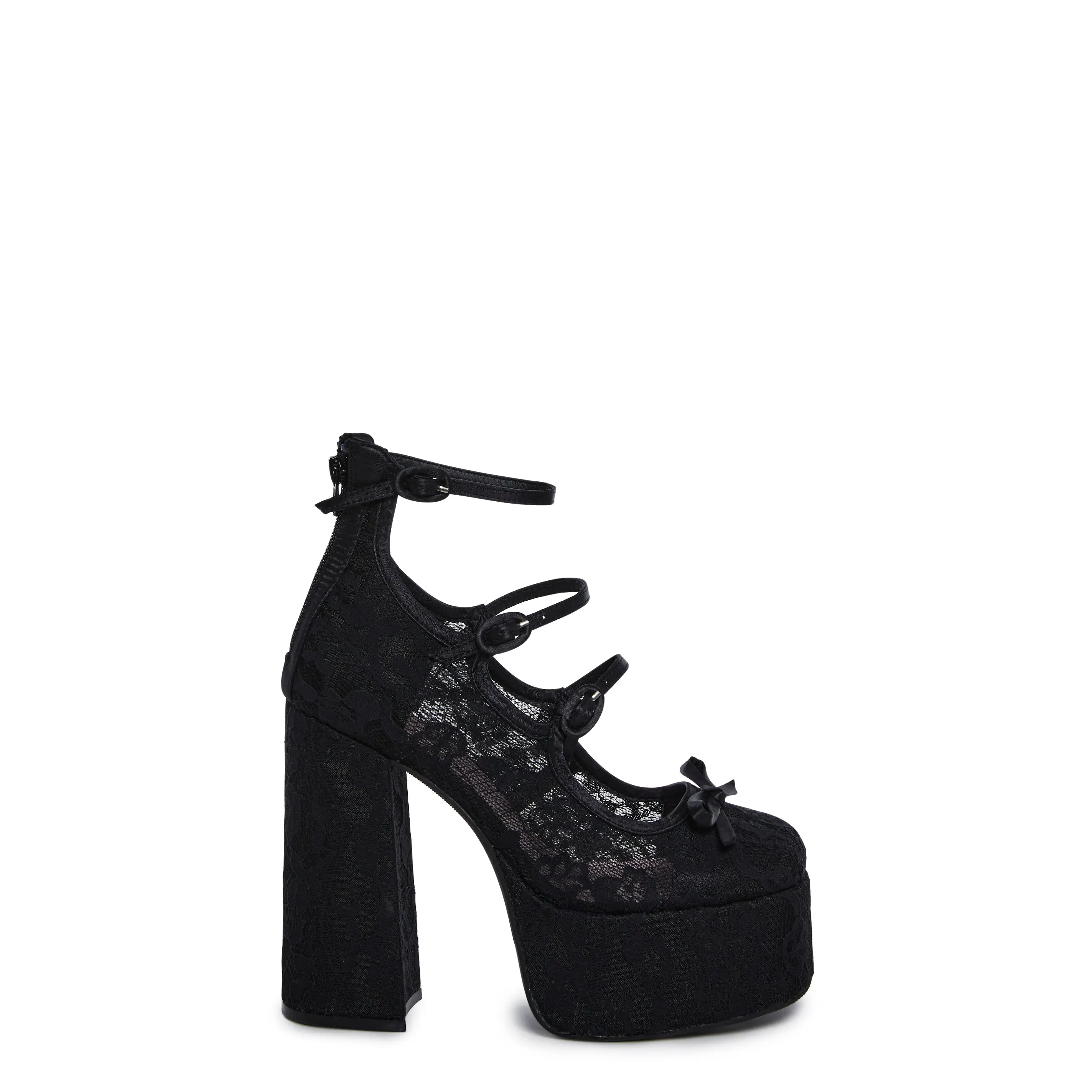 Smiling Melody Platform Heels - Black Smiling Melody Platform Heels - Black