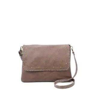 Women's Classic Vegan Leather Adjustable Savannah Crossbody Shoulder Bag