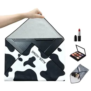 Self-adhesive Makeup Organizer Female Toiletry Kit Bag Make Up Case Storage Pouch Lady Box Cosmetic Bag Organizer Travel Storage Fashion Reusable Camera Wrap Cloth Wrap Around Pouch Digital Computer Camera Protective Cover Waterproof Cow DSLR Storage Bag
