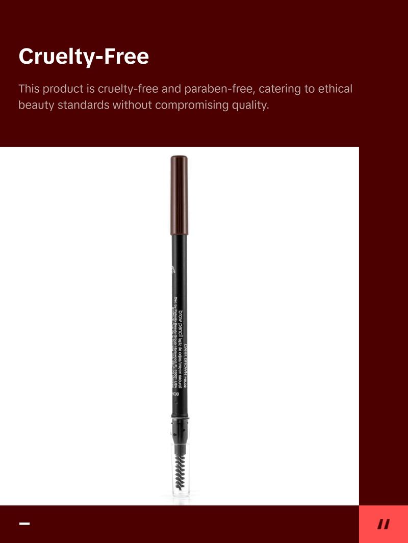 Palladio Brow Pencil - Dark Brown, Cosmetic, Ideal for Makeup and Daily Use