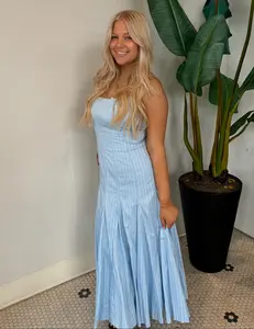 ADIRA DRESS HAZY BLUE