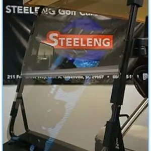 STEELENG Foldable Tinted Windshield for Club Car DS 2000.5+ Golf Cart