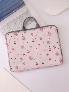 Rose Pattern Printed Notebook Bag, Soft Case Laptop Sleeve for Laptops and Tablets, Ideal for Valentine's Day Gifts, Casual All Season Use