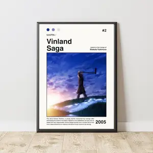 Thorfinn Poster, Vinland Saga Poster, Manga Poster, Anime Poster, Japanese Manga Wall Art, Vinland Saga Print, Anime Gift