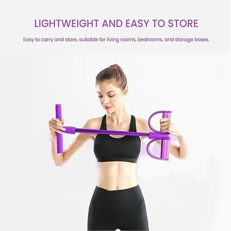2026 Latest 8-Tube Pedal Resistance Device, Detachable and Adjustable Pedal Resistance Device, Elementalt Pedal Puller, Full-Body Workout for Home Gym, Tones Arms Abs Waist, Unisex leg stretch rope exercise total body training resistance bands tensioner