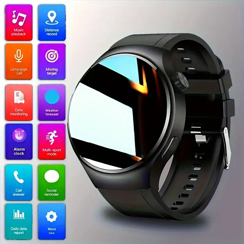 Women's Digital Smartwatch, 2.01-inch Large Screen Silicone Wearable Device, Multi-Sport Fitness Tracker with Bluetooth Phone Call for iOS, Phone Calls, Multi-Sports, Watches For Women