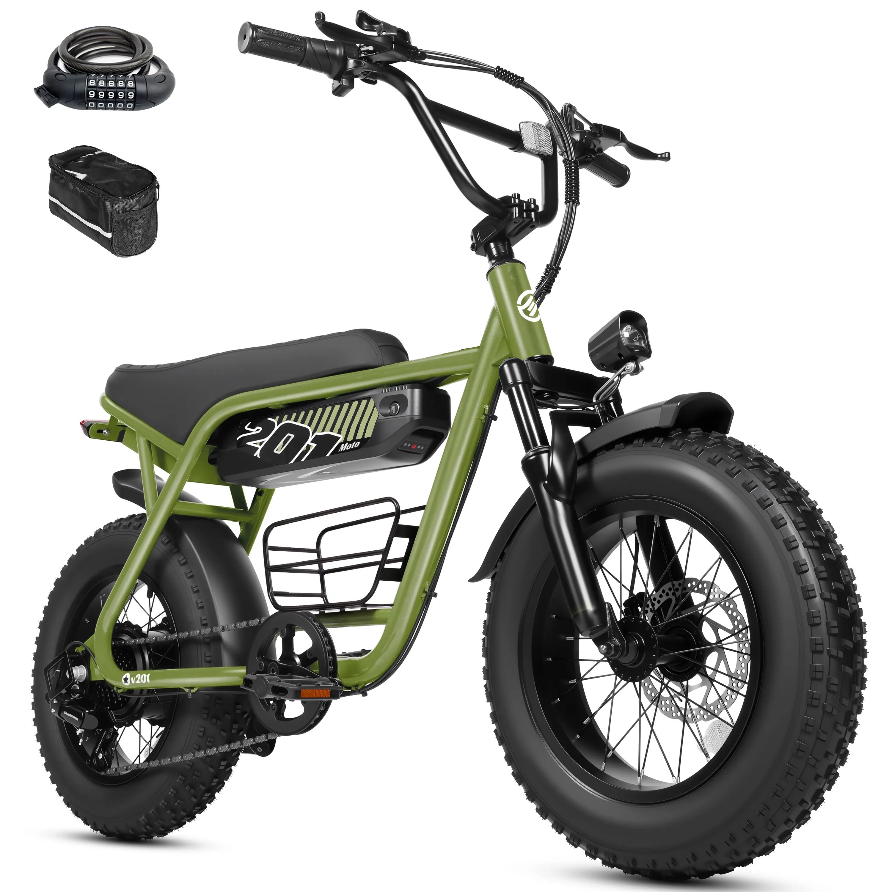 Green（Combination Lock + Phone bag）