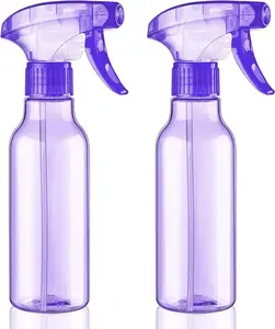 Empty Spray Bottles 8.8oz/260ml 2 Pack Plastic Spray Bottle for Cleaning Mist/Stream Refillable Container Water Spraying Bottle for Cooking Hair Care Essential Oils(Purple)