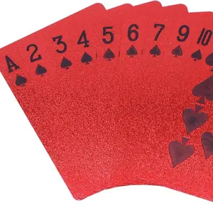 Luxury Red & Black Foil Gift Cards for Game Night