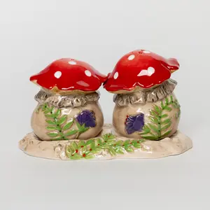 Clayworks Mushroom Salt and Pepper Set
