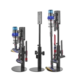 VEVOR Vacuum Stand, Compatible With Dyson V7 V8 V10 V11 V12 V15 SV10 SV12 SV14 SV18 SV21 Upright Vacuum Cleaners & Accessories, Stable Vacuum Stand Holder with 3 Clips and Adjustable Height