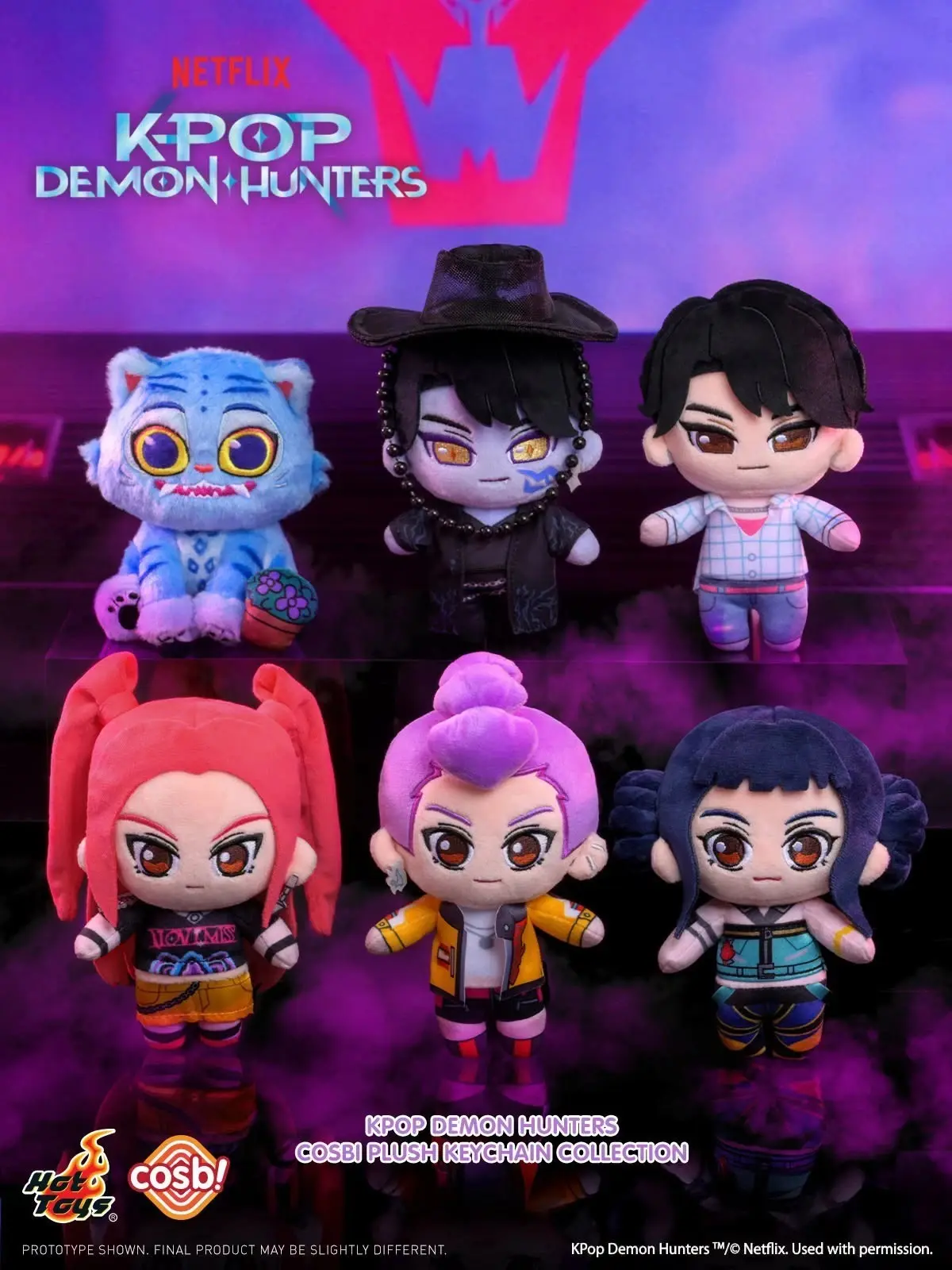 Hot Toys K-POP: Demon Hunters Series Cosbi Plush Keychain Blind Box