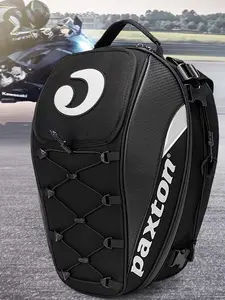 Motorcycle Back Seat Helmet Bag, Large Capacity Riding Travel Backpack, Fashionable Knight Gear, Rear Tail Pack, Dual Shoulder Bag