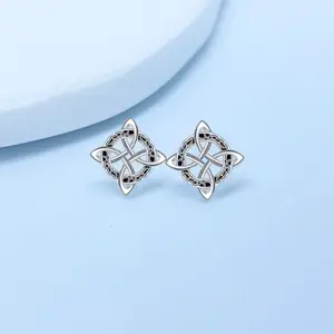 【PANG Jewelry】"Witch Celtic Knot Earring, Hecate Goddess of Witches Amulet, Fashion Jewelry Gift for Women"