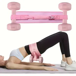 Butt Push Resistance Band, Non-Slip Weightlifting Strap, Easy to Use with Dumbbells, Ideal Home Butt Workout Equipment, Glutes Workout Equipment