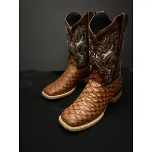 Bota Rodeo Punta Cuadrada Oso Hormiguero Clon Cognac WD 298