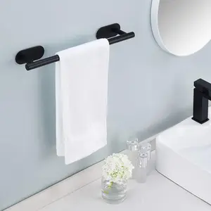 Wall-Mounted Towel Rack, 1 Piece Stainless Steel Towel Holder without Drilling, Bathroom Towel Rack and Bathroom Essentials Accessories, Bathroom Organizing Accessories