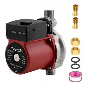 Hot Recirculating Pump,120W 110V Circulating Pump/Booster Pump Stainless Head NPT 3/4",15-9S Speed for Heater System