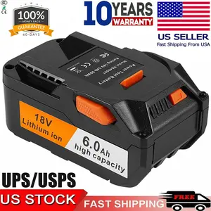 High quality 6000mAh 18Volt Hyper Lithium Battery For Ridgid 18V R840087 R840085 Rigid Tools