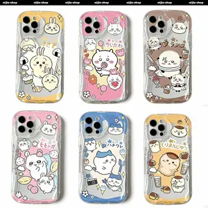 Cute C-Chiikawas Hachiwares Phone Case For iPhone 17 16 15 14 13 12 11 X XS Pro Max Plus Air - Top Fan's Super cute Phone Case Cover as Perfect Gift Get Ready for Halloween wave case