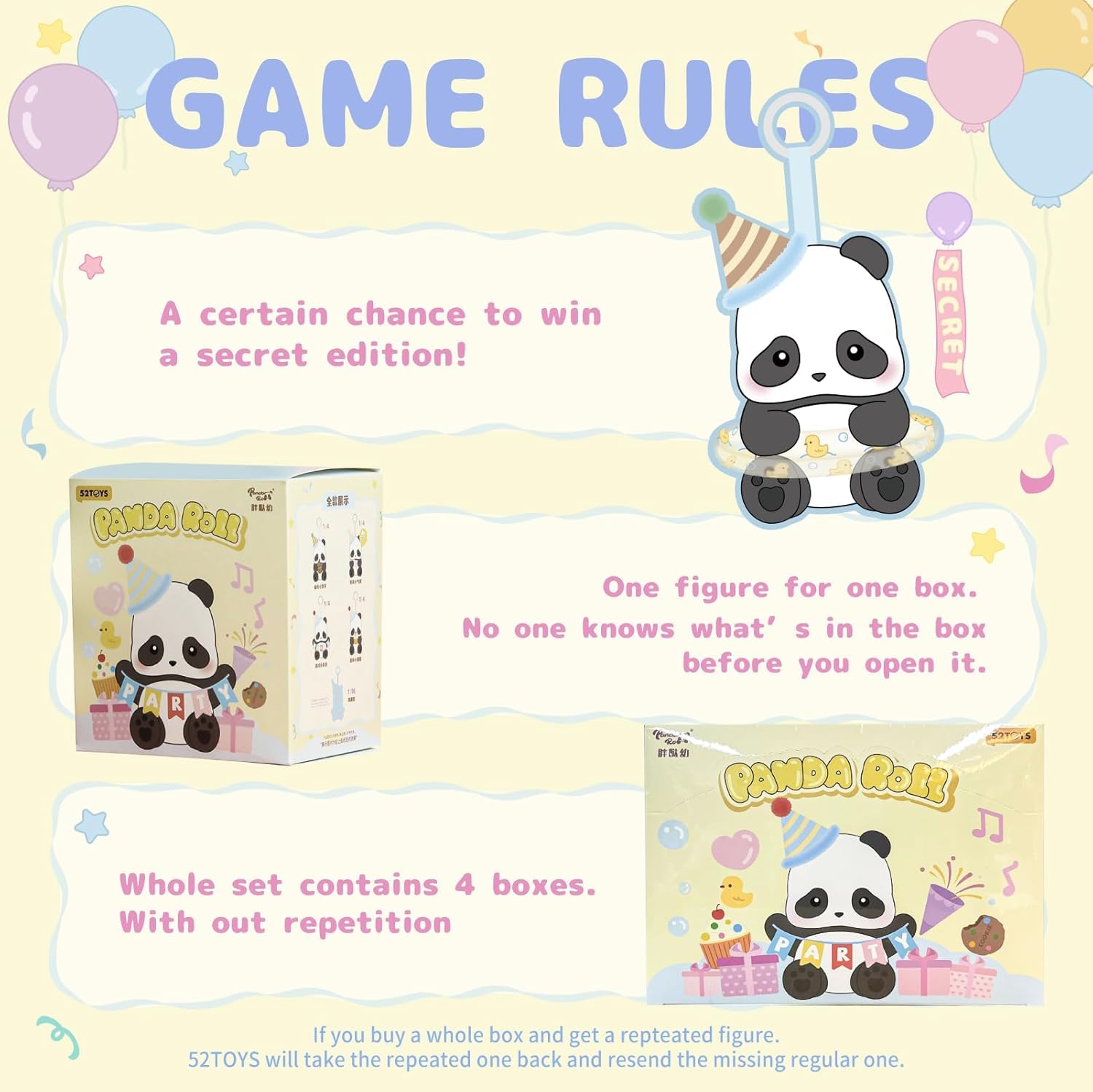 The Panda Rolling Circle Series plush animal toys are designed to be soft and adorable. Each set contains one item. With unique poses, they are the ideal gift for panda lovers.