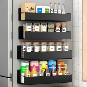 Magnetic Spice Rack Organizer for Fridge, Refrigerator, Oven & Washing Machine - Kitchen Seasoning Storage Rack